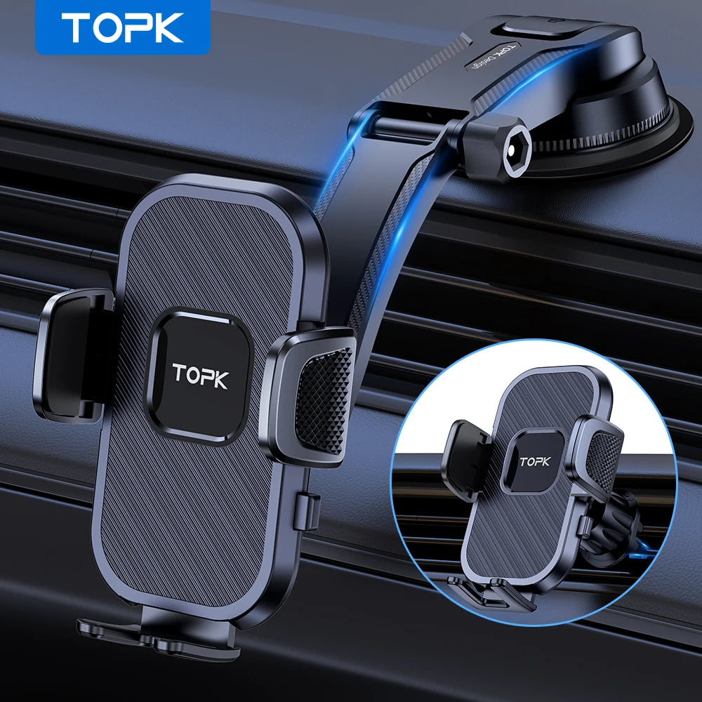 Car Phone Holder for Air Vent, Dashboard or Windscreen